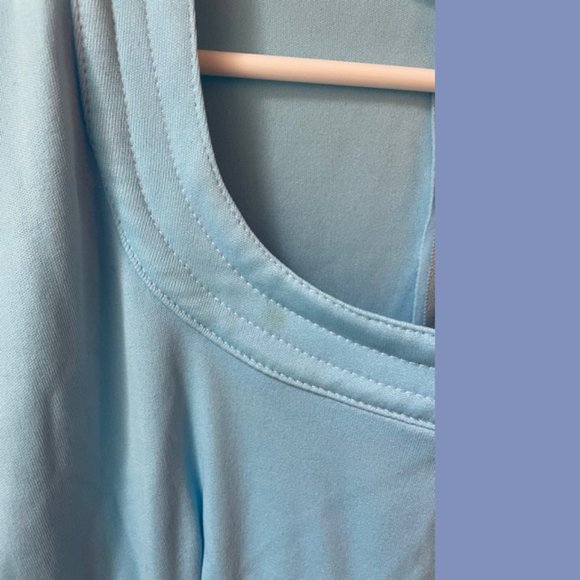 Vintage Azure Blue Gown - Picture 3 of 9